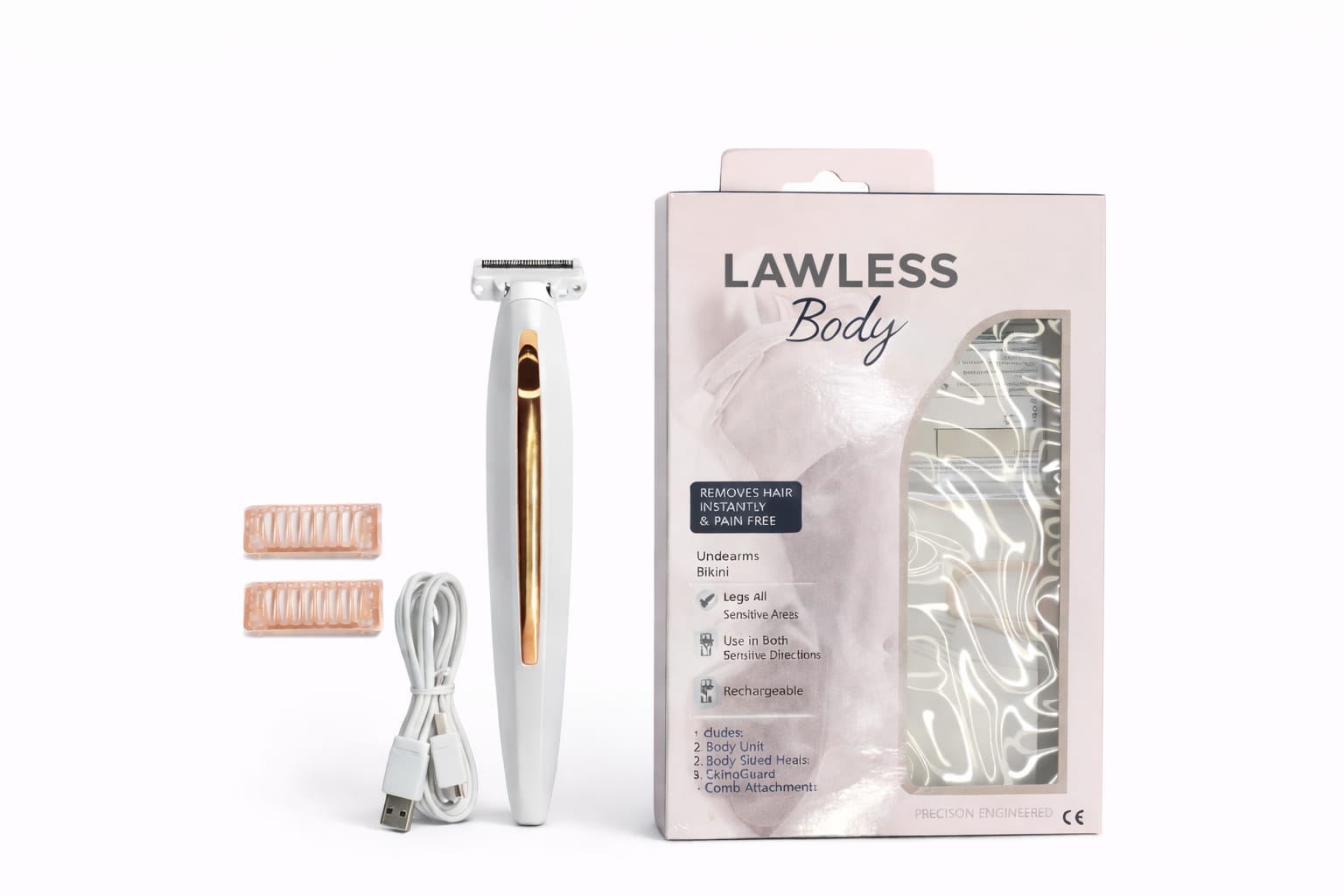 Elektrischer Körperrasierer Damen für Ganzkörper Haarentfernung